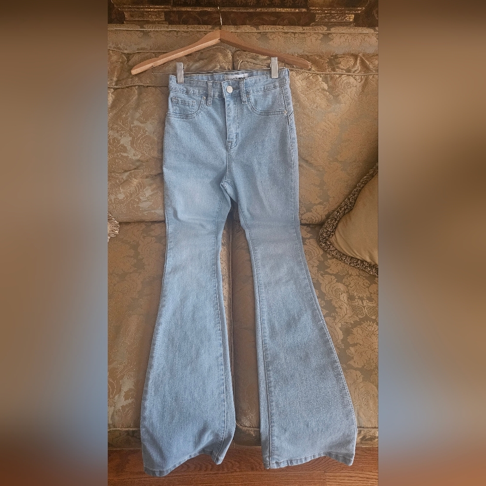 Fashion Nova Light Blue Flare Women's Jeans
